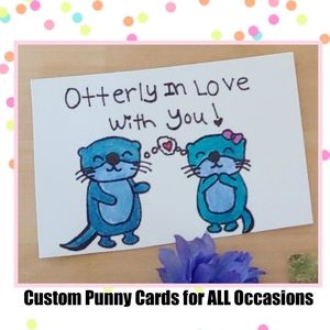 Punny Handpainted Cards 🎉 For all occasions 🎉